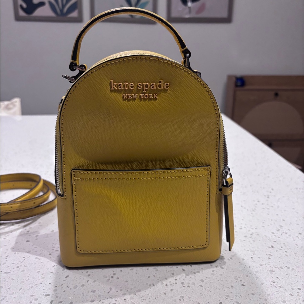 Kate Spade Mustard Yellow Backpack